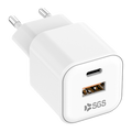 SGS Caricatore Dual USB-A/USB-C GAN PD 35/65W