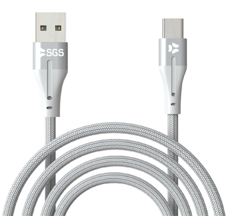 SGS Cloth Type-C Cavo Dati/Carica USB - 1 Metro